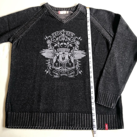 Levi’s Black V-Neck Sweater M - Picture 10 of 10